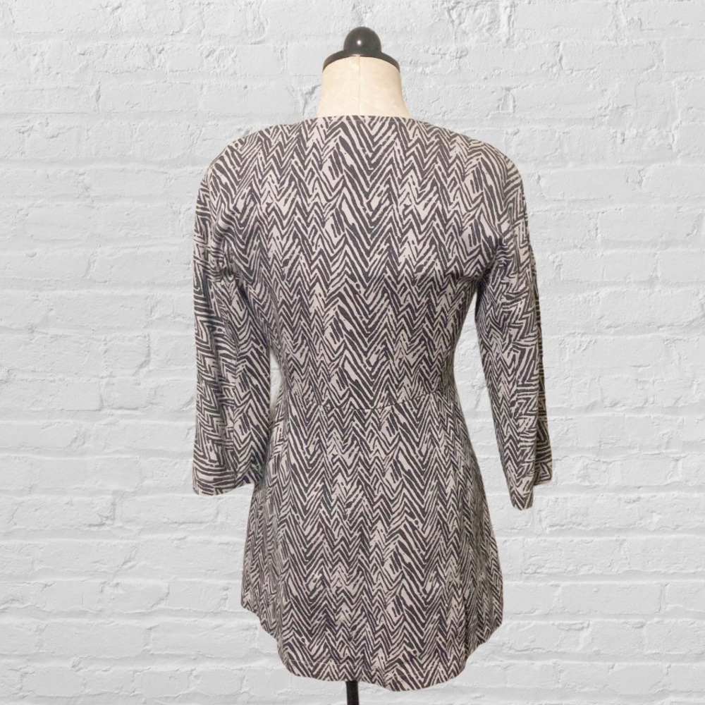 Cabi #3430 Zig Zag Fitted Coat Gray White Size XS - Picture 7 of 12